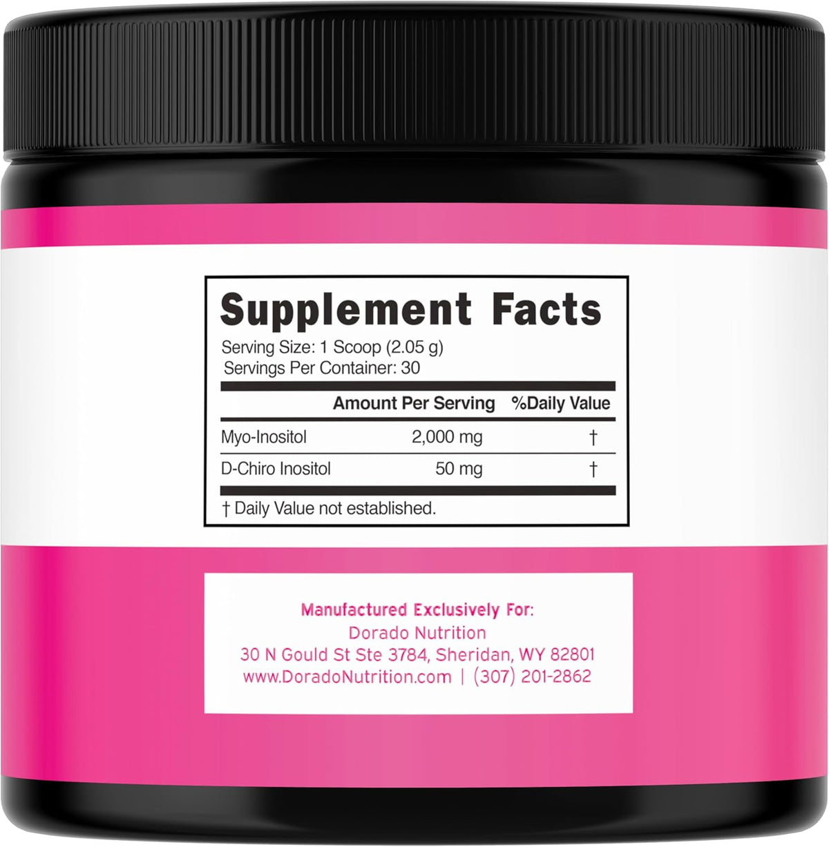 Myo-Inositol & D-Chiro Inositol en Polvo (2050mg por ración, Ratio 40:1, 30 días) – Image 2