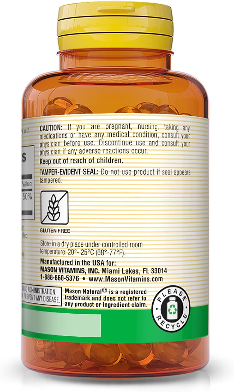 Mason Natural Vitamin D3 10 mcg (400 IU) - 100 Softgels