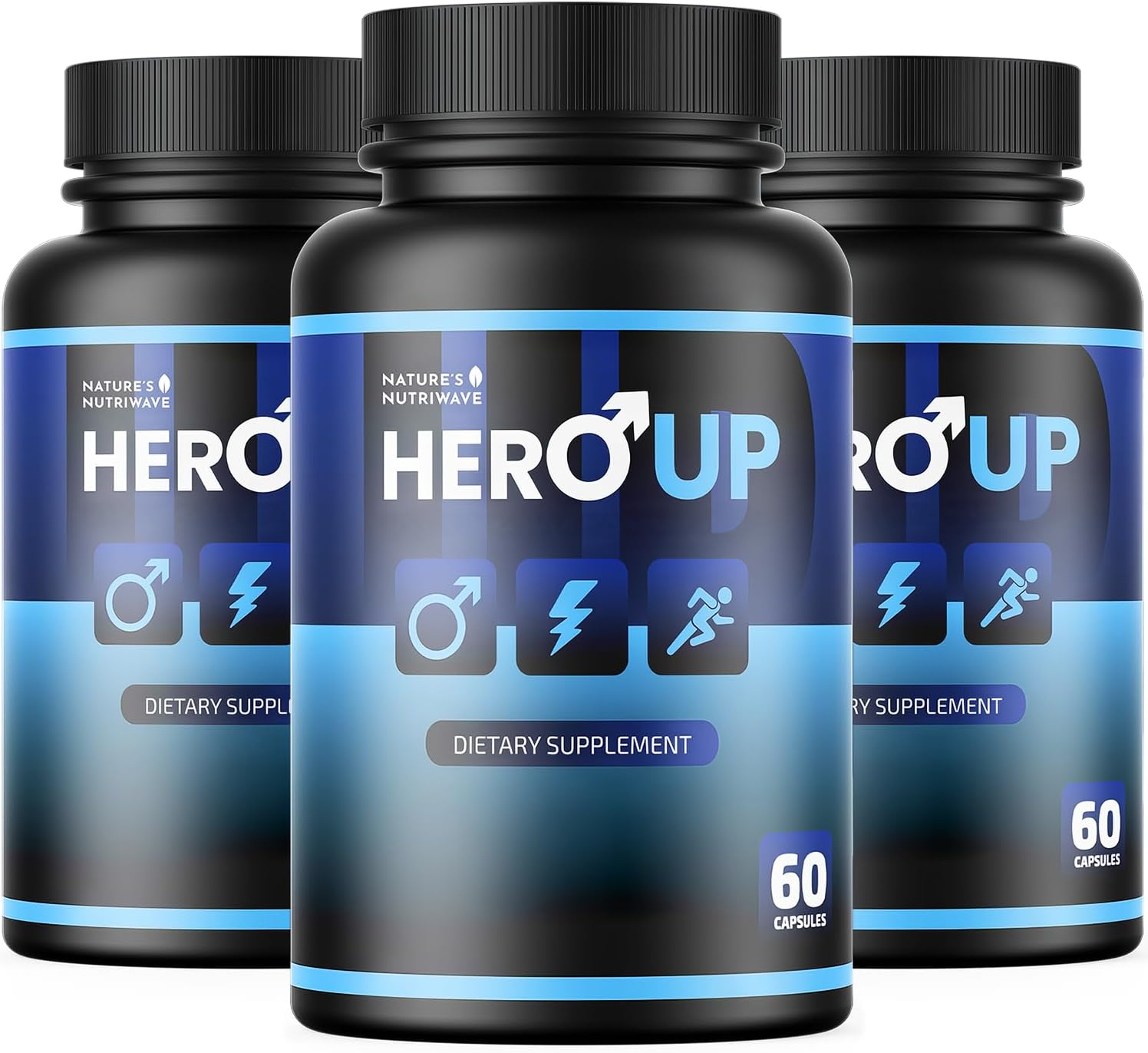 HeroUP – Cápsulas Vegetales con Vitamina C, 60 Cápsulas