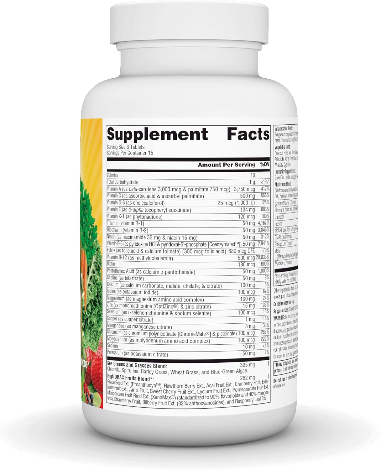 Source Naturals Life Force Green Multiple - Multivitamin with Superfoods, 45 Tablets