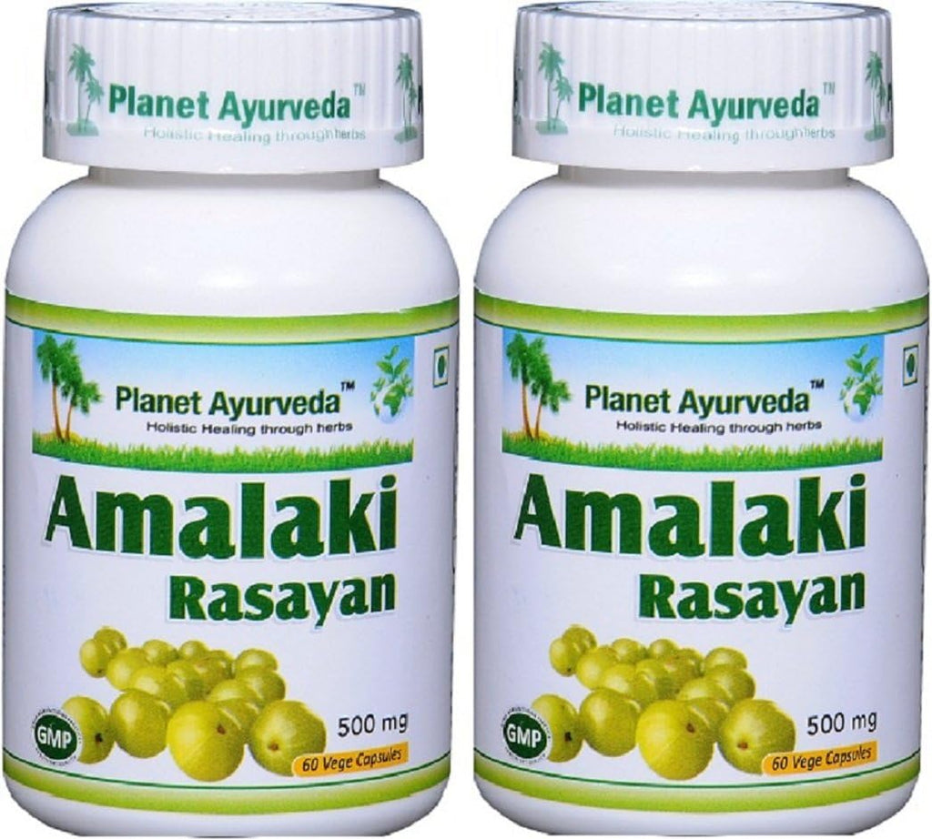 Planet Ayurveda Amlaki Rasayan, 500mg Cápsulas Vegetales - 2 Frascos