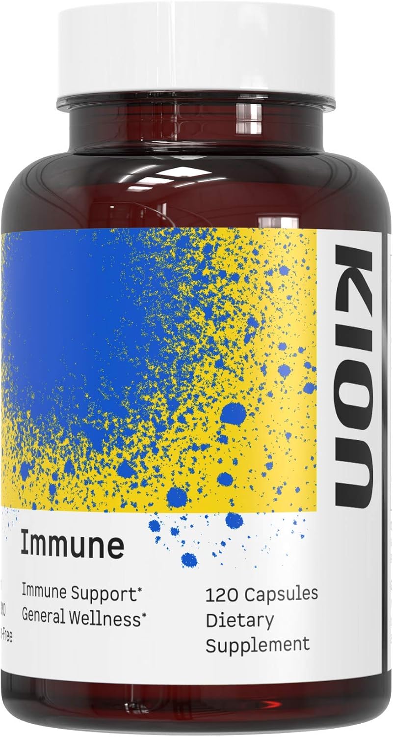 Kion Immune - Suplemento de Vitamina C y Zinc - 500 mg de Vitamina C (Ácido Ascórbico) y 10 mg de Zinc - 120 Cápsulas