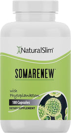 NaturalSlim Somarenew - Potenciador del Metabolismo y Limpieza Corporal con Fitoplancton Marino y Ácido Fúlvico Negro - 180 Cápsulas Vegetales