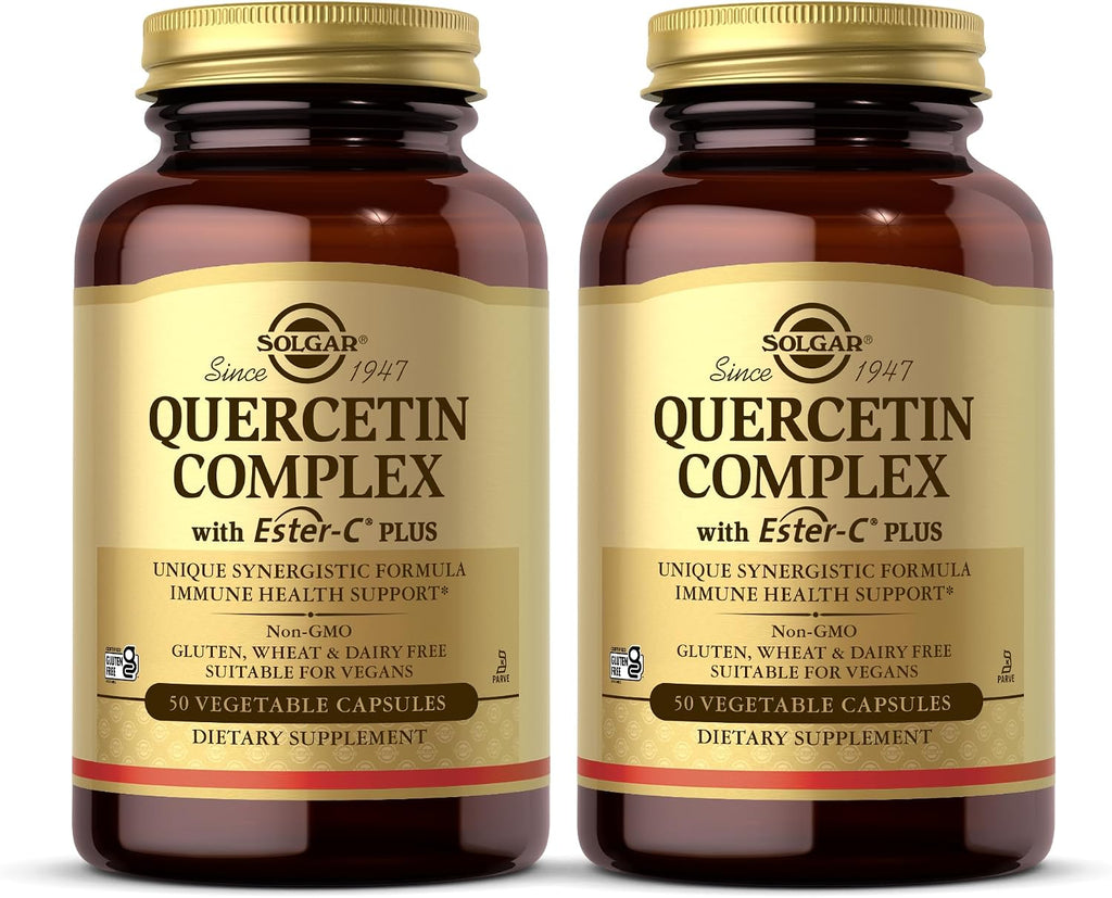 Solgar Quercetin Complex con Ester-C Plus - 50 Vegetable Capsules (Pack of 2) - Immune Support