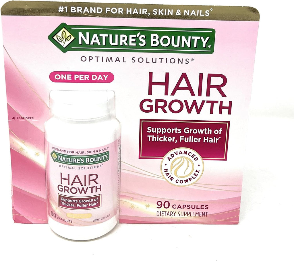 Nature's Bounty Suplemento para el Cabello con Biotina, Silicio y Arginina, 90 Cápsulas