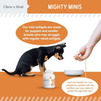 Chew + Heal Labs Aceite de Pescado Omega 3 para Perros Pequeños y Cachorros - 180 Mini Cápsulas Blandas - 300mg Aceite de Salmón Salvaje - EPA y DHA