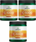 Swanson Vitamina C en Polvo 100% Ácido Ascórbico Puro - 3 Pack (3 x 454 g)