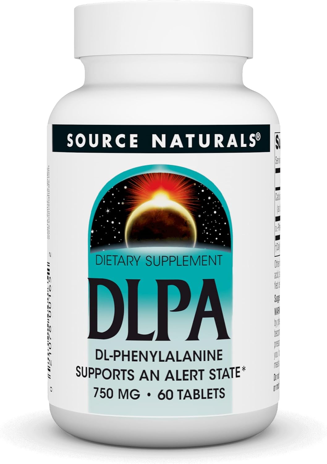 Source Naturals DLPA DL-Fenilalanina 750 mg - 30 Comprimidos