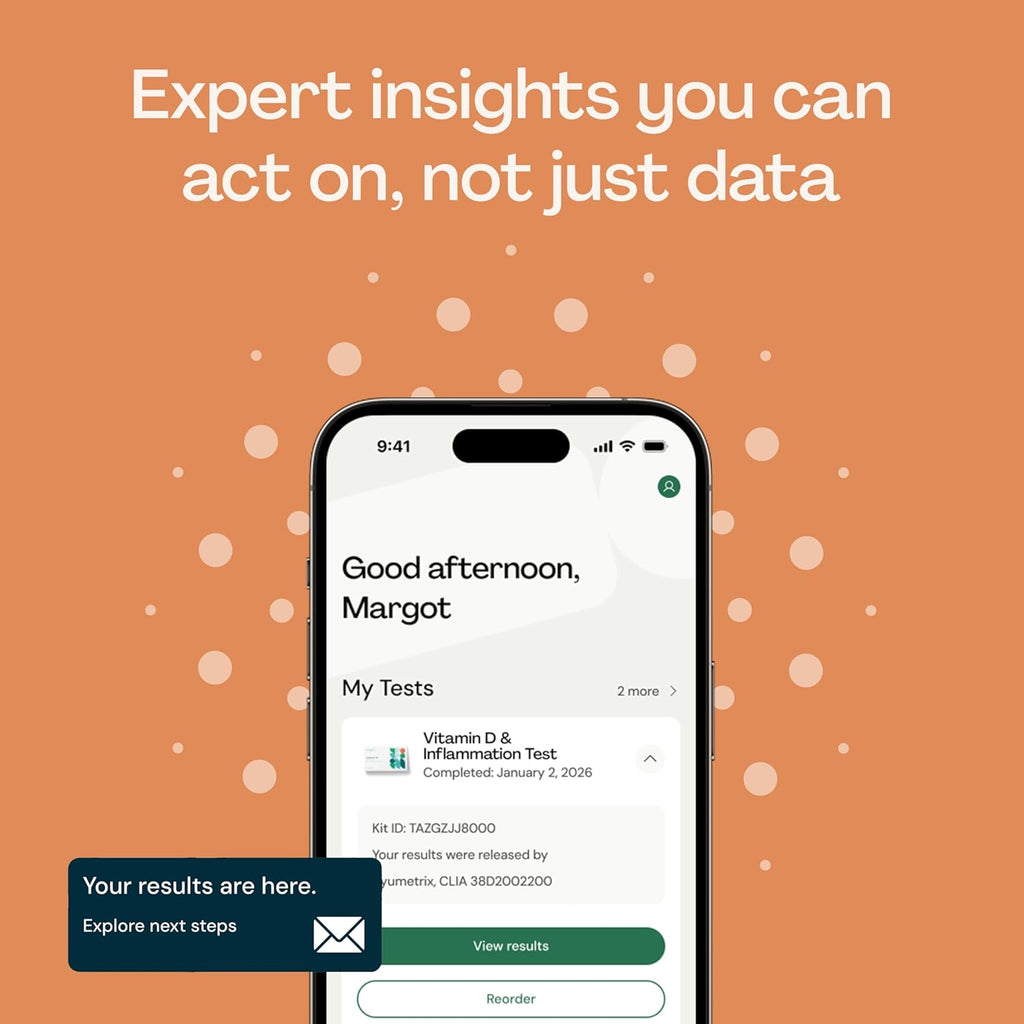 Everlywell Test de Vitamina D e Inflamación – Kit de Análisis Casero