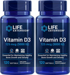 Life Extension Vitamina D3 5000 IU, 120 Softgels