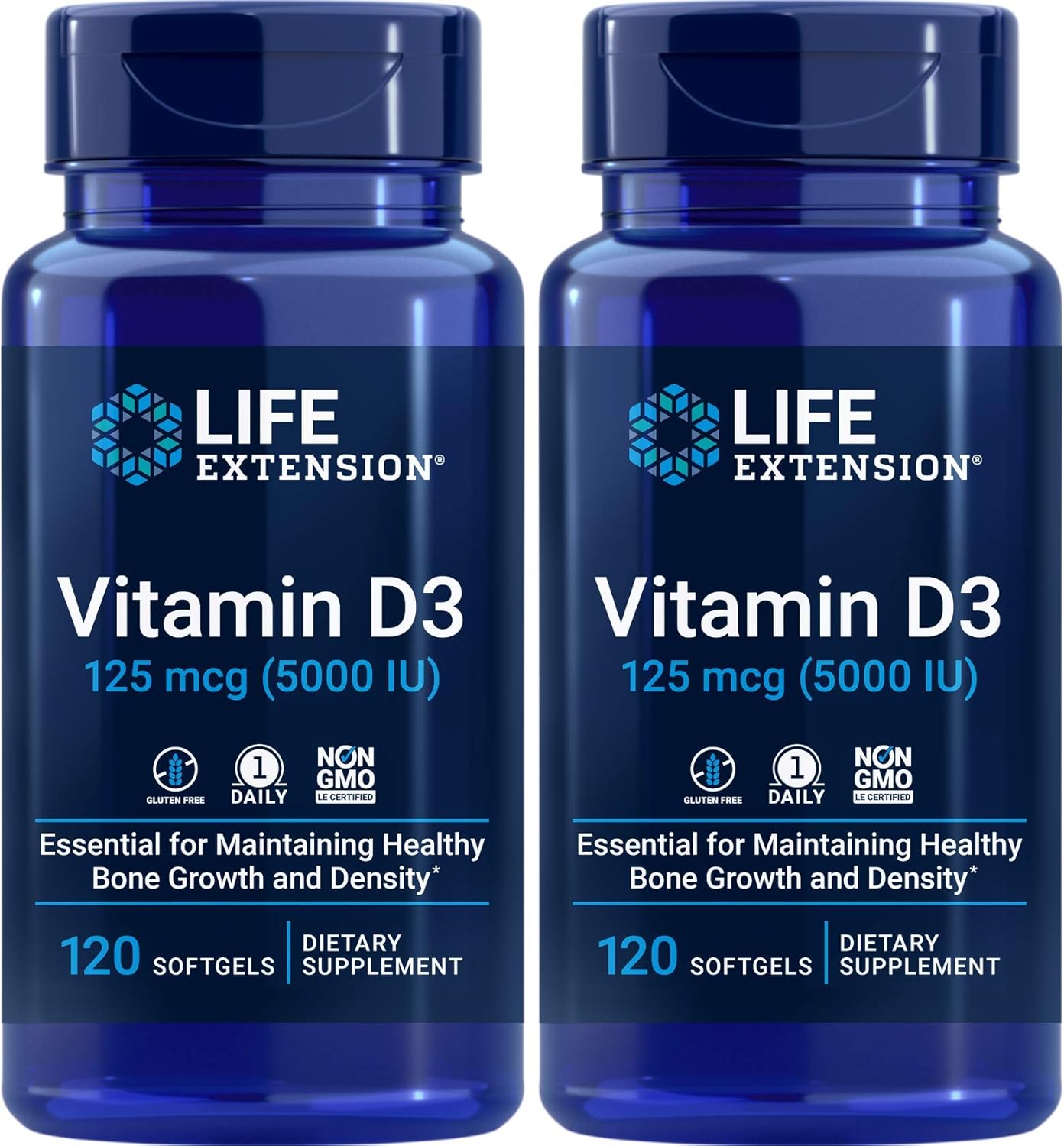 Life Extension Vitamina D3 5000 IU, 120 Softgels