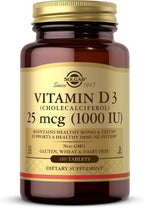 Solgar Vitamin D3 (Cholecalciferol) 55 mcg (2200 IU), 100 Vegetable Capsules