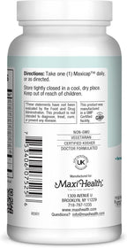 Maxi Health Stress Relief Vitamin B Complex – Complejo B con Inositol y Colina, 250 comprimidos