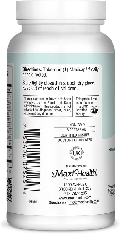 Maxi Health Stress Relief Vitamin B Complex – Complejo B con Inositol y Colina, 250 comprimidos – Image 3
