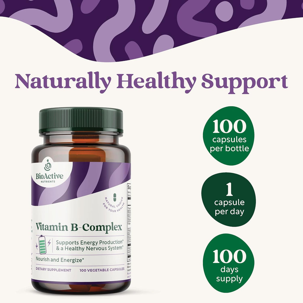 BIOACTIVE NUTRIENTS Complejo B - 100 Cápsulas Vegetales