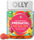 OLLY Multivitamínico Prenatal Gummies, Ácido Fólico + DHA, 84 Gomitas