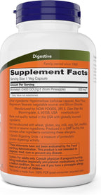 NOW Foods Bromelina 500 mg, 200 Cápsulas Veganas (Pack de 2)