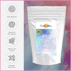 Revitalize Wellness Kids Defense Powder | Nueva fórmula, mejor sabor | Dosis ortomolecular de 1000 mg de vitamina C y 250 mg de B3 | Puro, sin maíz y sin OMG | Sabor a algodón de azúcar | 120 raciones