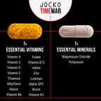 Jocko Fuel TIME WAR - Multivitamínico con NAD y Adaptógenos (30 días)