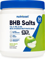 Nutricost Sales BHB Mezcla para Bebida (30 Raciones, Sabor Fresa Limonada, 5g BHB por Ración) - 0g Azúcares, Producto Vegetariano