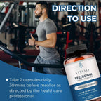 VITASEI Testronix Performance Supplement for Men - 60 Cápsulas (Pack de 2)