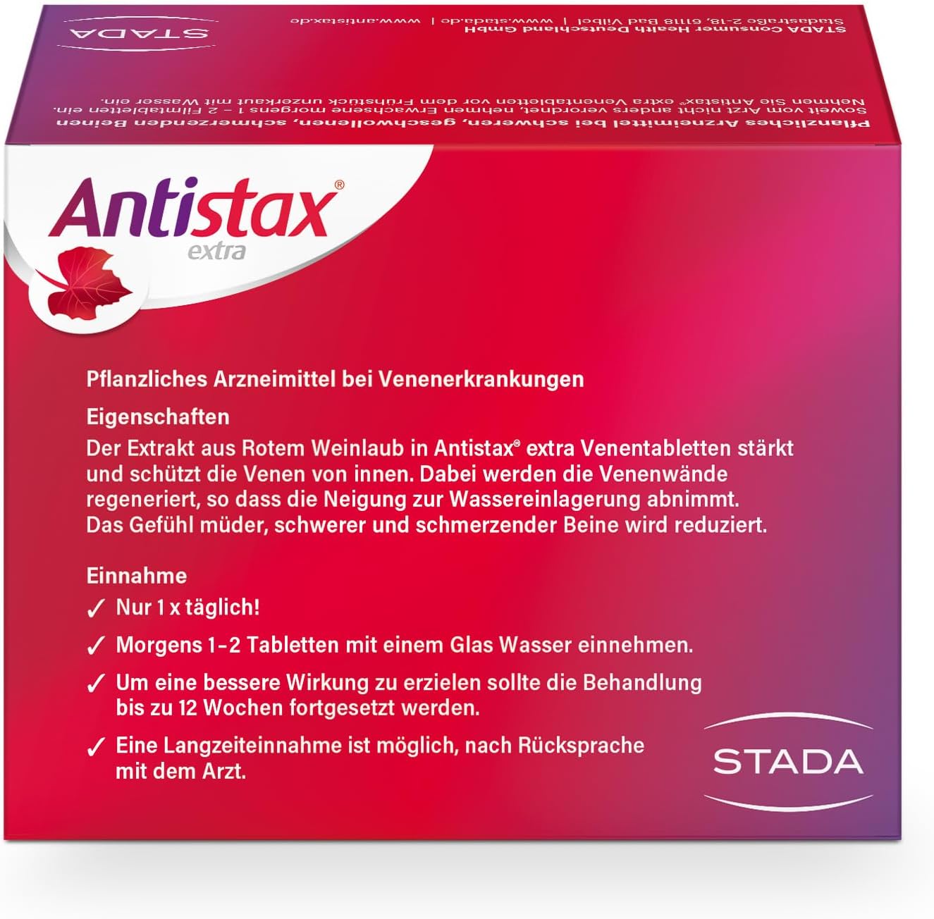 Antistax Fuerza Extra 90 Comprimidos