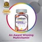 Centrum MultiGummies para Mujeres 50+ - Gominolas Multivitamínicas con Vitaminas D3, E, B6, B12 y Biotina - 140 Gominolas