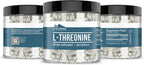 Earthborn Elements L-Treonina 200 Cápsulas, Aminoácido Esencial Puro, Sin Aditivos