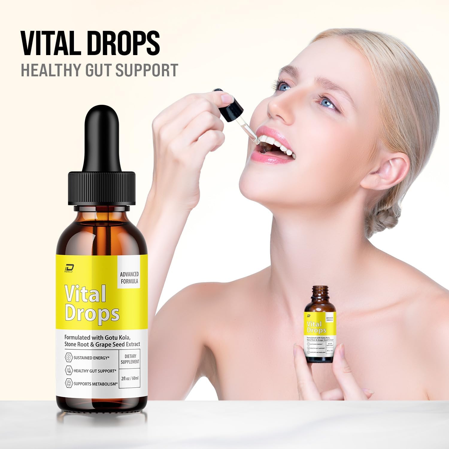 Vital Drops Healthy Formula – VitalDrops All Natural Healthy Levels – Extra Strength VitalDrop Liquid Drops (2 Pack – 2 Month Supply)