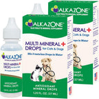 Alkazone Gotas Multimineral Alcalinas para Perros y Gatos - Sin Sabor - 120 Dosis