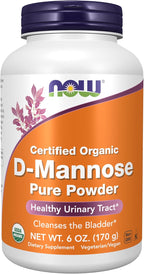 NOW Foods D-Mannosa en Polvo, 170 g - Apoyo Urinario