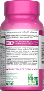 Nature's Truth Vitaminas Prenatales con Ácido Fólico - 60 Cápsulas