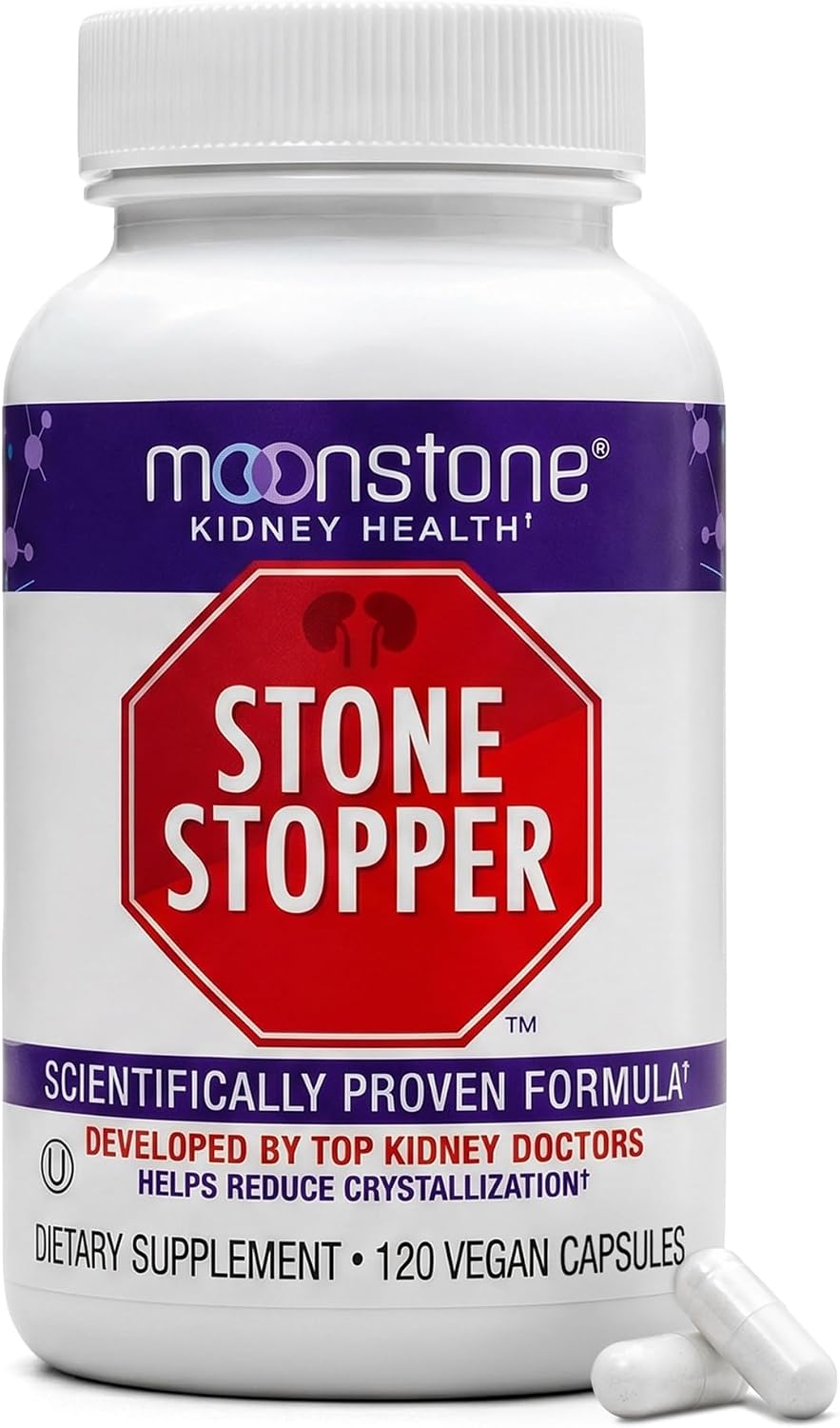 Stone Stopper Cápsulas, 240 Cápsulas – Suplemento con Citrato Alcalino para Apoyo Renal