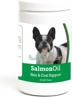 Healthy Breeds Masticables Blandos de Aceite de Salmón para Bulldog Francés 90 Unidades