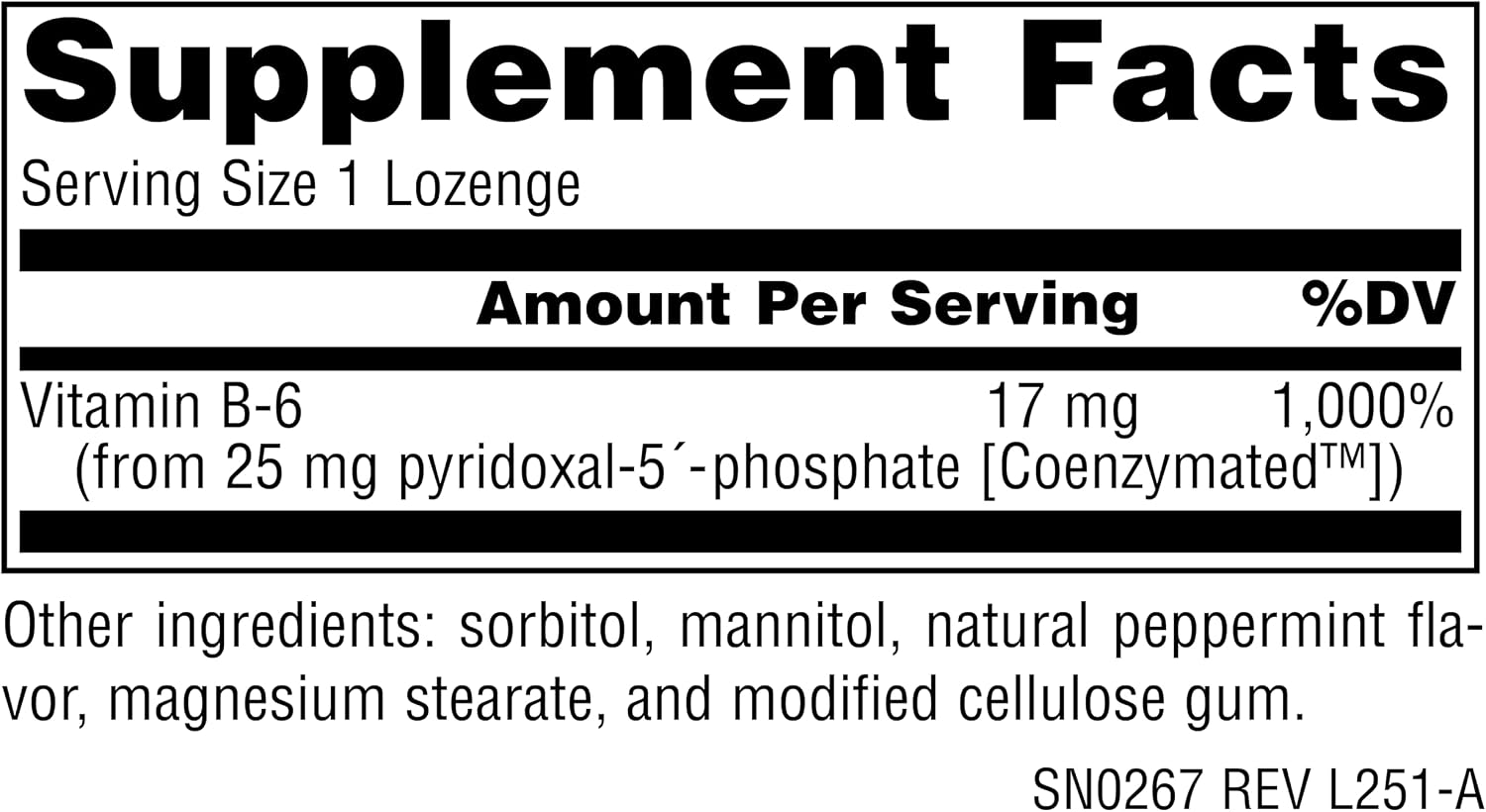 Source Naturals Coenzymated B-6, Piridoxal-5-Fosfato 25 mg – 120 Comprimidos