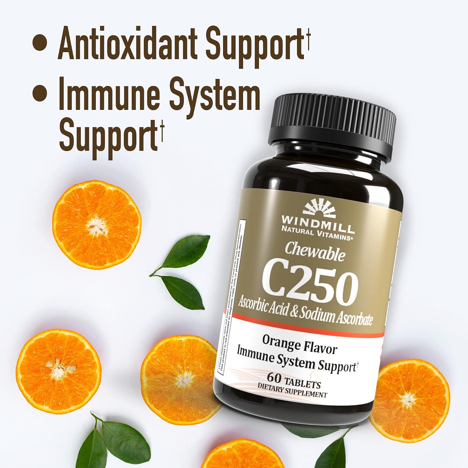 Vitamina C Masticable 250 mg – 60 Comprimidos – Windmill