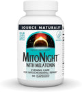 Source Naturals MitoNight® con Melatonina, Cuidado Nocturno para la Reparación Mitocondrial - 60 Cápsulas