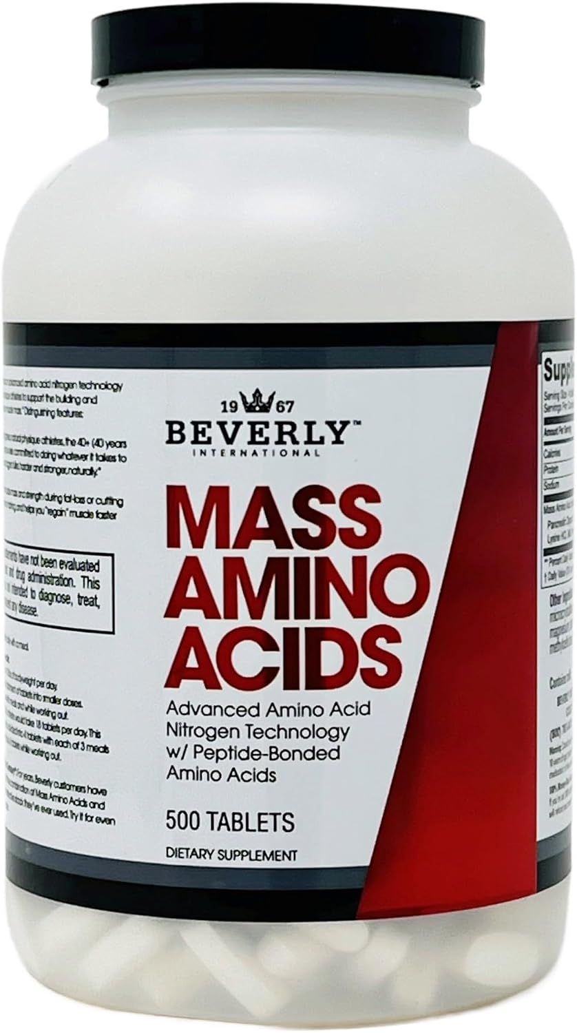 Beverly International Mass Amino Acids, 500 Comprimidos