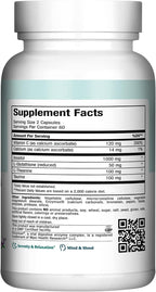 Relax to The Max de Maxi Health - 120 Cápsulas para Alivio del Estrés con Vitamina C, Calcio, L-Teanina y Aminoácidos