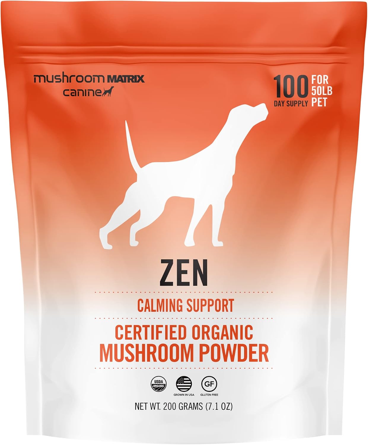 Om Mushroom Matrix Pet – Mezcla de Hongos Zen para Perros y Gatos – Polvo Orgánico 100g