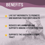 FloraPup Probióticos y Apoyo Digestivo para Perros – Masticables Suaves