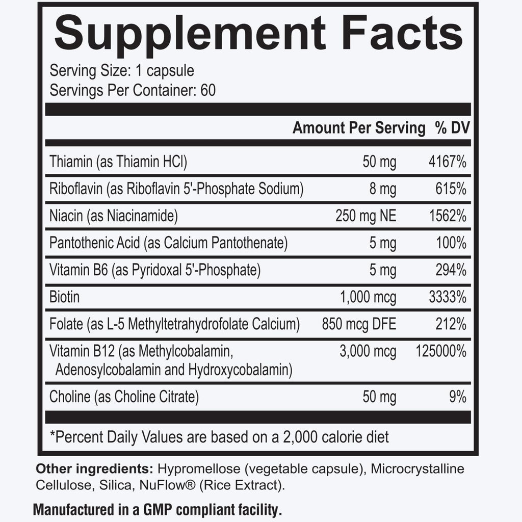 Dr. Westin Childs Thyroid B Complex - Complejo B Metilado con Metilfolato y B12, 60 Cápsulas