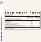 Codeage Liposomal Ovarian Inositol+ - Myo-Inositol y D-Chiro-Inositol 40:1, Folato 5-MTHF, CoQ10, 120 Cápsulas