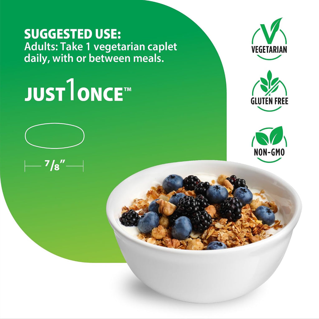 Rainbow Light Multivitamínico One+ para Hombres 50+ | 60 Comprimidos | Apoya la Salud Muscular | con Vitaminas C, D y Zinc | Alimentos Reales, Enzimas Digestivas y Probióticos