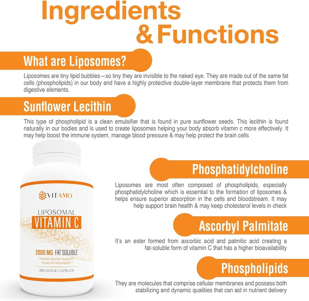 ALMO Vitamina C Liposomal 2000mg - 300 Cápsulas