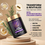 FOLICARE Biotina con Colágeno, Queratina y Probióticos – Suplemento para Cabello, Piel y Uñas