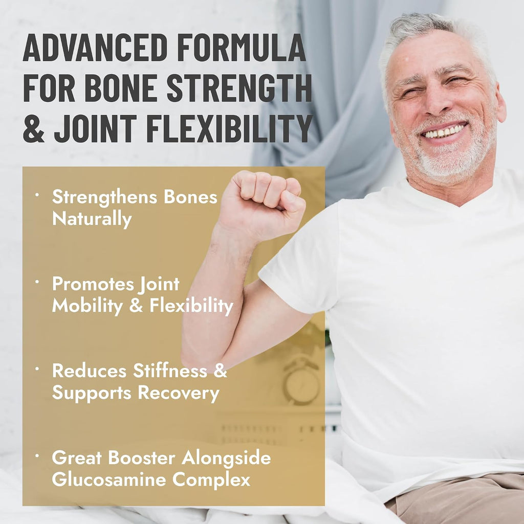 40+ Muscle Bone Joint Support | Posbiótico Polycan® Estudiado Clínicamente | Apoyo para Salud Ósea, Muscular y Articular | 60 Cápsulas
