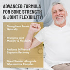 40+ Muscle Bone Joint Support | Posbiótico Polycan® Estudiado Clínicamente | Apoyo para Salud Ósea, Muscular y Articular | 60 Cápsulas