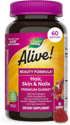 Nature's Way Alive! Gominolas para Cabello, Piel y Uñas con Biotina y Colágeno