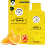 Vitamina C Liposomal con Propóleo y Miel de Beekeeper's Naturals, 1000 mg, 12 Sobres